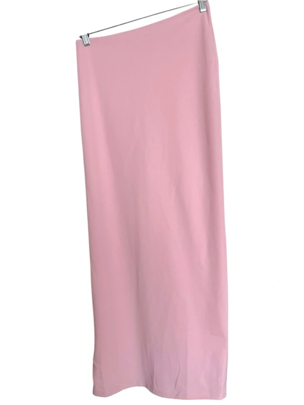White Fox Pink Asymmetrical Hip Back Slit Maxi SKIRT Medium Best